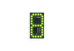 art.0430-1264 FAV.A504 elec. board, digit �8�, GREEN LEDs, H.9cm